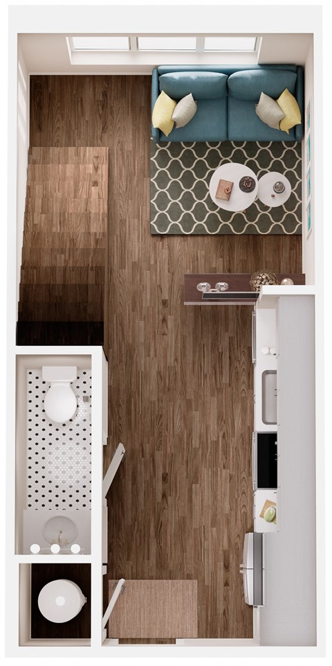 The Crown of Queen City Apartments in Charlotte, North Carolina A10 First Floor Floor Plan